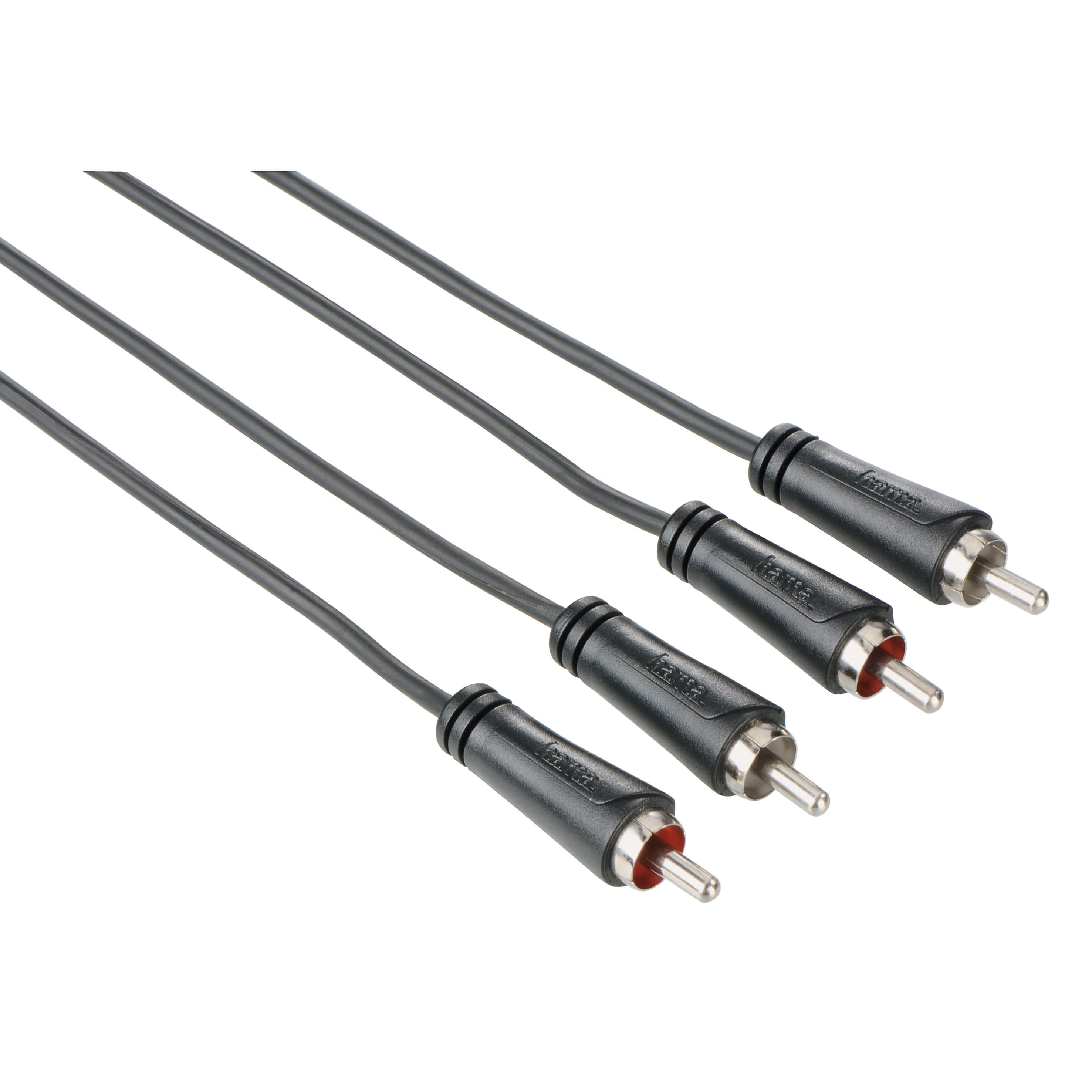 hama-hama-kabel-audio-2xrca-2xrca Svart 3m